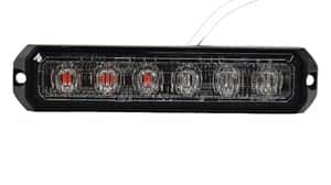 מהבהב כחול\אדום 6 לדים חיצוני לגריל ‏10-30V‏ {18 מצבי היבהוב}