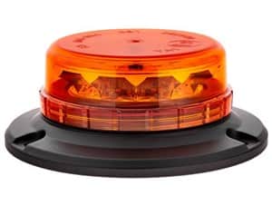 פנס מהבהב 12 לדים LOW PROFILE דגם LPB קבוע כתום ‏12-24V ‏