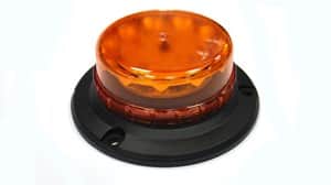 פנס מהבהב 12 לדים LOW PROFILE דגם LPB קבוע כתום ‏12-24V ‏