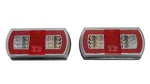 פנס אחורי לנגרר מלבן GLO-TRAC LED 12-24V שמאל\ימין