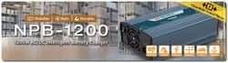 ממיר מתח 1200W מ 12V או 24V ל 230V גל סינוס טהור של חברת MEAN WELL TAIWAN